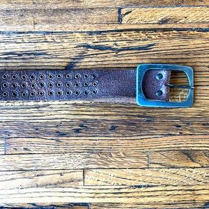 Leather belt from Buenos Aires, Argentina. Size 32” waist.